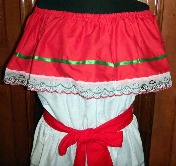 Womens One Size Fits Most Dress Mexican Folklorico Fiesta Dance Handma –  Border Merchant