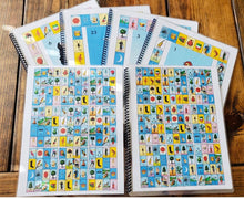 Load image into Gallery viewer, 80 MINI Boards Spiral Book Bingo Mexican Traditional Loteria Chalupa Table Game