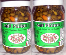 Load image into Gallery viewer, 2 X San Pedro Chile Piquin Del Monte En Escabeche Hot &amp; Spicy Pepper 2 Bottles