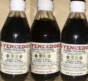 3 X La Vencedora Flavoring Mexican Vanilla 3 Glass 8.45oz Bottles Mexico
