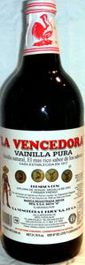 La Vencedora Pure Mexican Vanilla Extract 1 Glass Bottle 31 oz - 1L From Mexico