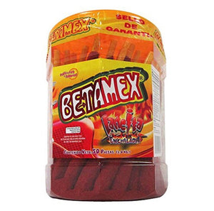 2 X Betamex Banderilla Tarugos Tamarindo Chile Mexico Tamarind Candy Sticks 50Pc