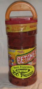2 X Betamex Tarugo Tamarindo Enchilado Mexican Hot Tamarind Candy Balls 100 Pc