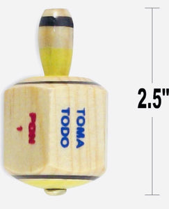 3 X Wood Toma Todo Multi-Color Mexican Traditional Toy From Mexico Family Game