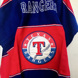 Texas Rangers Unisex Adult One Size Zarape Serape Poncho NWOT
