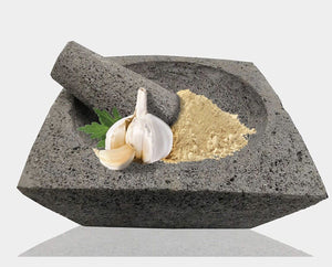 Square Molcajete Mortar & Pestle For Salsas & Spices From Mexico Handmade New