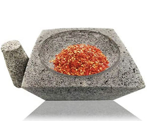 Square Molcajete Mortar & Pestle For Salsas & Spices From Mexico Handmade New