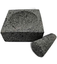 Load image into Gallery viewer, Square Molcajete Mortar &amp; Pestle For Salsas &amp; Spices From Mexico Handmade New