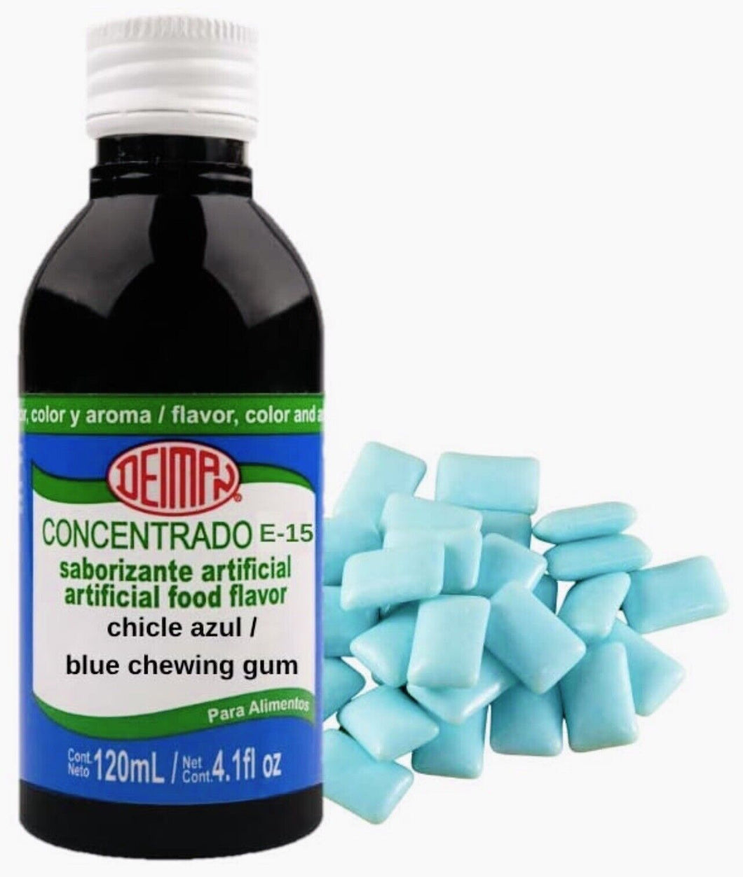 2 X chicle azul blue gum DEIMAN SABOR FLAVOR COLOR AROM artificial CONCENTRATE