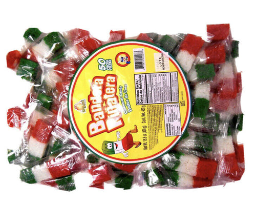 2 X Mexican coconut candy Bandera de Mexico dulce de cocada 50 pieces new sealed