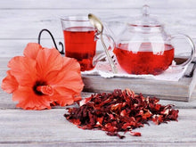 Load image into Gallery viewer, Flor De Jamaica Hibiscus Flowers Bulk Tea Tox 1 Lb free tea bag