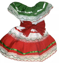 Load image into Gallery viewer, Girls &amp; Toddlers Tri-Color Suit Set For Mexico Folklorico 5 De Mayo Fiesta NWOT