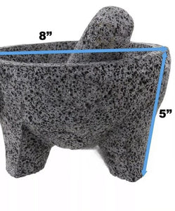 Molcajete Moderno mortar & Pestle For Salsas & Spices From Mexico Handmade New