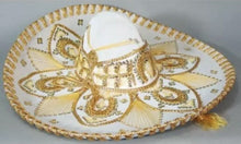 Load image into Gallery viewer, Mariachi Charro Authentic Mexican Sombrero Hat Folklorico New Large Beige Gold