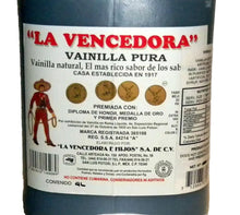 Load image into Gallery viewer, 3 X La Vencedora 1 Gallon 4 Liters Pure Mexican Vanilla Vainilla Extract Mexico