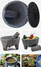 Load image into Gallery viewer, Molcajete With Lid Moderno mortar &amp; Pestle Salsas &amp; Spices Mexico Handmade New