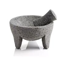 Load image into Gallery viewer, Molcajete With Lid Moderno mortar &amp; Pestle Salsas &amp; Spices Mexico Handmade New