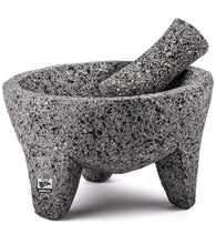 Load image into Gallery viewer, Molcajete With Lid Moderno mortar &amp; Pestle Salsas &amp; Spices Mexico Handmade New