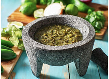 Load image into Gallery viewer, Molcajete With Lid Moderno mortar &amp; Pestle Salsas &amp; Spices Mexico Handmade New