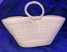 Load image into Gallery viewer, Mexican Straw Beach Tote Shopper Summer Bag Rhinestones Decor New B
