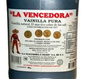 2 X La Vencedora 1 Gallon Pure Mexican Vanilla Vainilla Extract