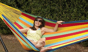 14 Ft King Size Hammock Hamaca Mexico Handmade Threaded Patio Camping New