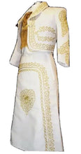 Load image into Gallery viewer, Beige Gold Women's Mariachi Charro Dress Outfit Mexico Folklorico Fiesta New