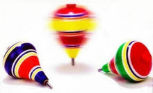 Load image into Gallery viewer, 3 X Multi-Color Wood Trompo Mexican Traditional Toy Handmade New