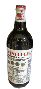 La Vencedora Mexican Vanilla Pura 1 Glass Bottle 31 oz - 1L From Mexico