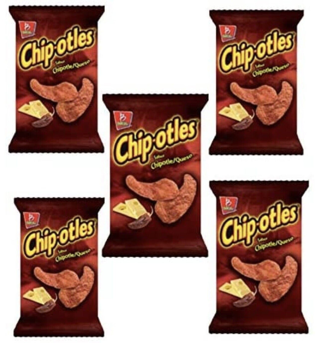 Barcel Chipotle Queso 62g Box with 5 bags papas snacks autenticas from Mexico