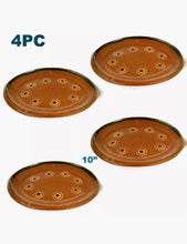 Load image into Gallery viewer, 4 X Plates Plato De Barro Round 10” Mexican Floral Traditional Handmade Painted