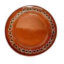 Load image into Gallery viewer, 4 X Plates Plato De Barro Round 10” Mexican Floral Traditional Handmade Painted