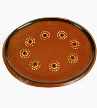 Load image into Gallery viewer, 4 X Plates Plato De Barro Round 10” Mexican Floral Traditional Handmade Painted