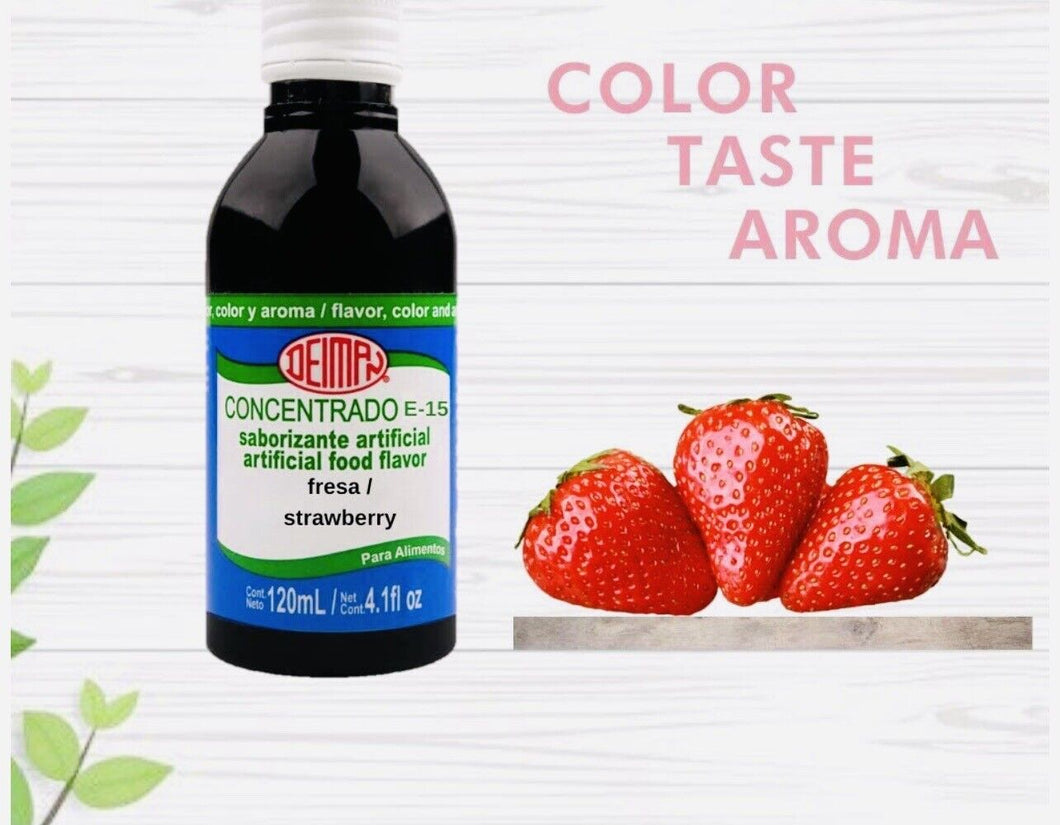 2 X FRESA Strawberry DEIMAN SABOR FLAVOR COLOR AROMA CONCENTRATE 4.1 oz