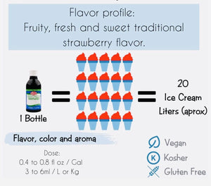 2 X FRESA Strawberry DEIMAN SABOR FLAVOR COLOR AROMA CONCENTRATE 4.1 oz