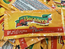 Load image into Gallery viewer, 75 Salsa Botanera Clasica Picante Hot Sauce pakets to go 10g each