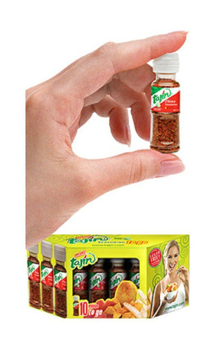 2 X Mini Tajin To Go Classico Chile Polvo Chili Powder Fruits Veggies 20 Pcs