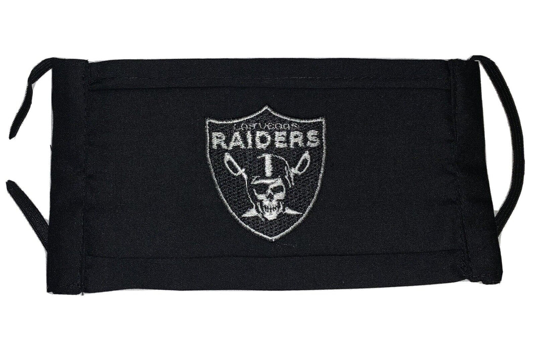 raiders sports face mask embroidered washable cubre bocas adult one size