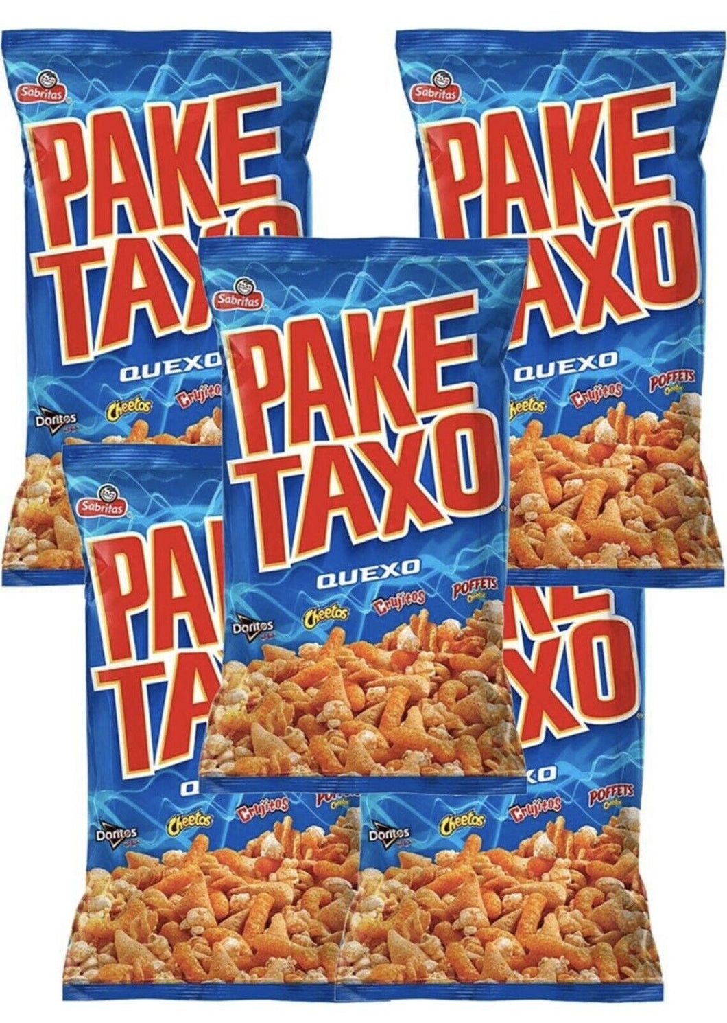 Sabritas Paketaxo Quexo Box with 5 bags papas snack authentic Mexican Chips