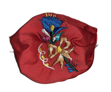 Load image into Gallery viewer, artesanal mexican face mask embroidered washable cubre bocas adult one size