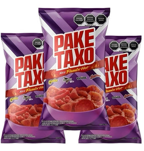 Paketaxo Xtra Flamin' Hot BIG 215g Pack of 3 papas snack Mexican chips