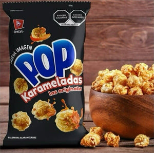 POP Karameladas 110g Box w/3 Bags Snack Mexican Popcorn