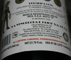 2 X La Vencedora Pure Mexican Vanilla Extract Glass Bottles 31oz Ea From Mexico