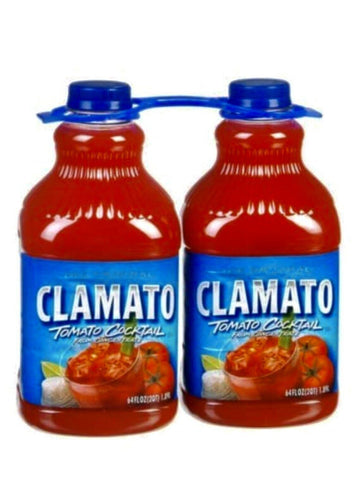 2 x clamato tomatoe for Michelada Original for Beer Bloody Mary Cocktail 64oz ea