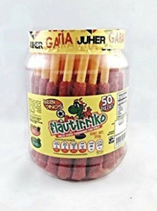 Flautirriko Tarugos Tamarindo Chile Mexican Tamarind Candy 50 Pcs 550g