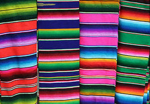 5X7 Ft. Multi-Colored Zarape Mexican King Blanket Decor Thows From Mexico New