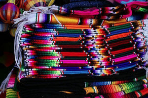 5X7 Ft. Multi-Colored Zarape Mexican King Blanket Decor Thows From Mexico New