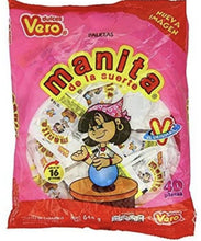 Load image into Gallery viewer, 2 X Vero Manita Paletas Strawberry Flavor Mexican Hard Candy LolliPops