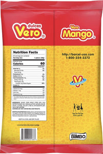 2 X Vero Mango Paletas  Mexican Hard Candy Lollipops 40 pcs
