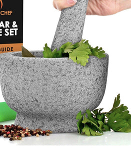 Molcajete With Lid Mortero Mortar & Pestle Salsas & Spices Mexico Handmade New
